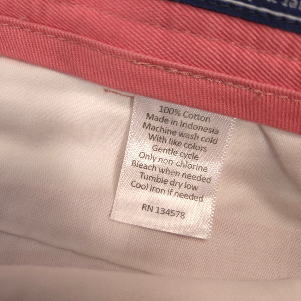 Vineyard Vines Club Pants Mens 38X32 Rhubarb Red Chino Classic Fit Preppy NEW - Picture 10 of 12